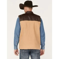 Top 10 ???? Cody James Men's River Oaks Rancher Vest Lt Brown ❤️ -Cody James -shop unnamed file 907