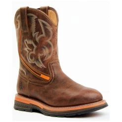 Cheap ???? Cody James Men's Disruptor Tyche Chill Zone Soft Pull-On Work ???? Boots - Round Toe Brown ????