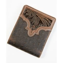 Top 10 ✨ Cody James Men's Brown Ostrich Bifold Tooled Wallet ????