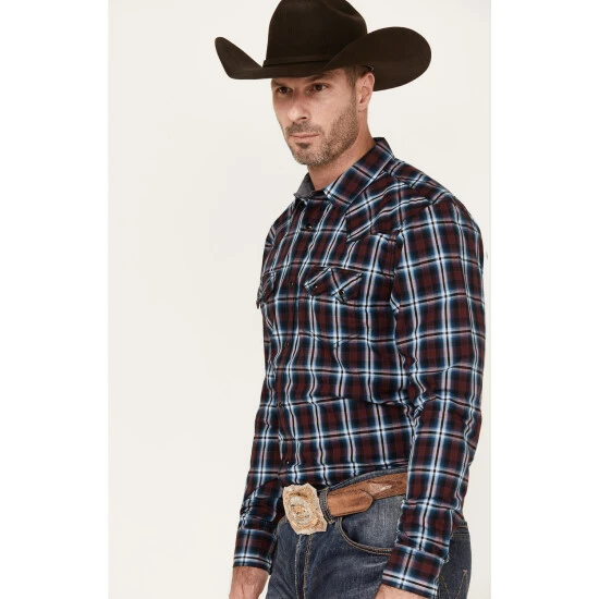 Brand new ???? Cody James Men's Poker Night Plaid Print Long Sleeve Snap Western ???? Shirt - Big & Tall Red ???? 2 Brand new ???? Cody James Men's Poker Night Plaid Print Long Sleeve Snap Western ???? Shirt - Big & Tall Red ???? - Image 2