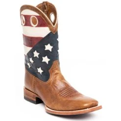 Discount ???? Cody James Men's Lexington Western ???? Boots - Broad Square Toe Red/white/blue ❤️