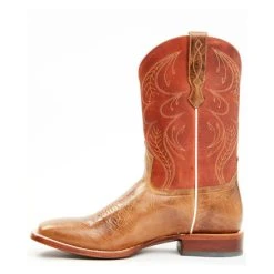 Cheap ???? Cody James Men's Upper Two-Tone Leather Western ???? Boots - Broad Square Toe Orange ✨ -Cody James -shop unnamed file 997