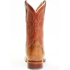 Cheap ???? Cody James Men's Upper Two-Tone Leather Western ???? Boots - Broad Square Toe Orange ✨ -Cody James -shop unnamed file 999